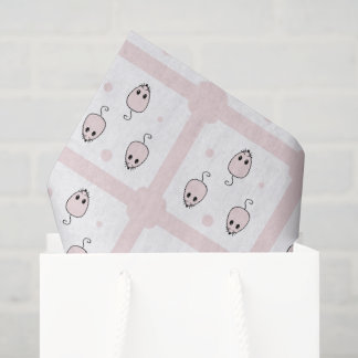 Papel De Seda Pink Mouse Seamless Pattern Design - Cute Decor