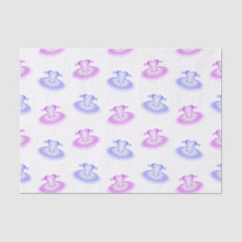 Papel De Seda Pink & Purple Balé Birthday Tutu Watercolor