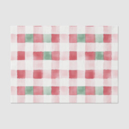 Papel De Seda Pink Red Green Retro Patterno Natal