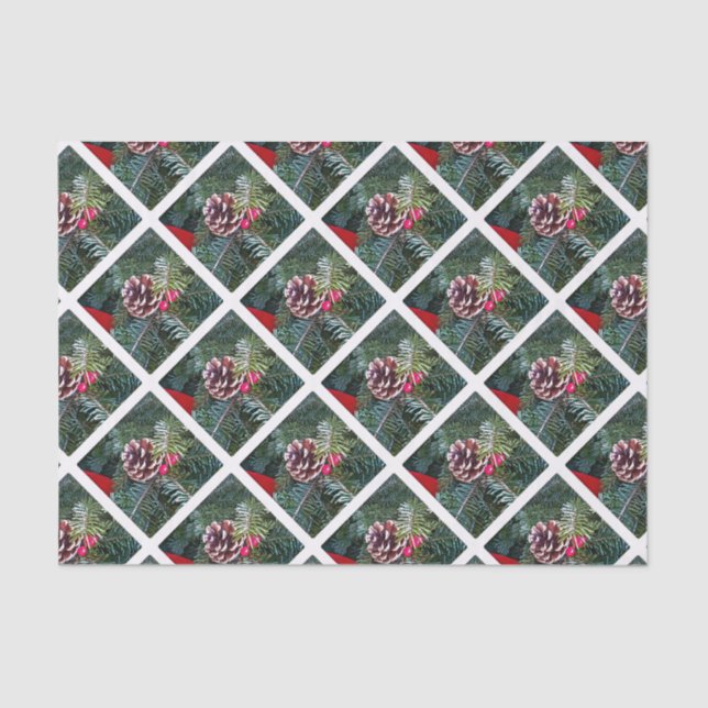 Papel De Seda Pino de Férias (Frente )