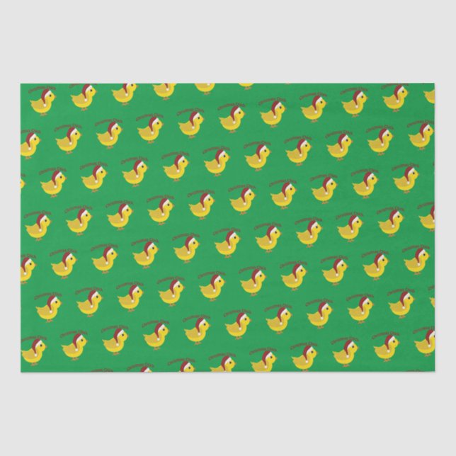 Papel De Seda Pintinho de Natal (Frente )
