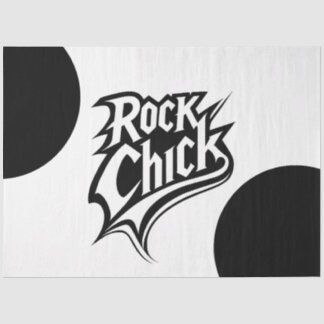 Papel De Seda Pintinho rochoso - Tipografia branca e negra escur