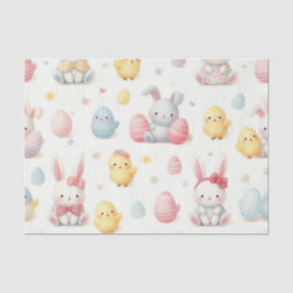 Papel De Seda Pintinhos & Coelhinhos