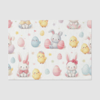 Papel De Seda Pintinhos Lil e Bunny