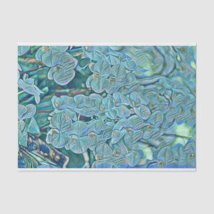Papel De Seda Pintor de orquídeas púrpura azul