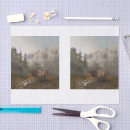 Papel De Seda Pintura Alce DBL