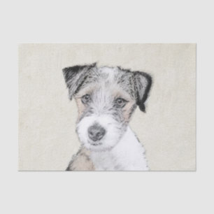 Papel De Seda Pintura áspera de Russell Terrier - arte original