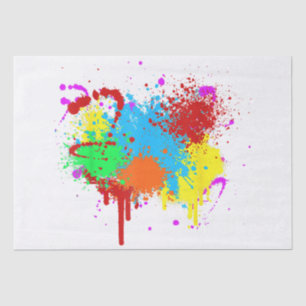 Papel De Seda Pintura bonito, pintura com Abstrato de pintura