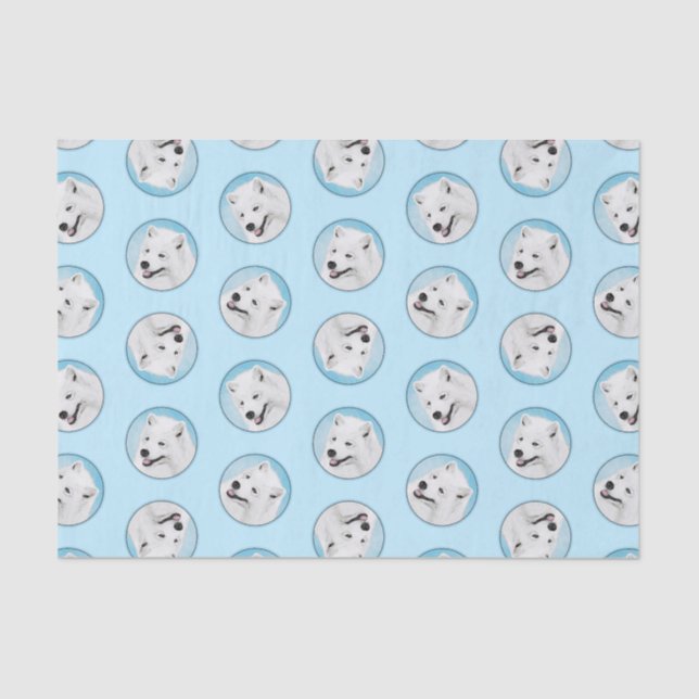 Papel De Seda Pintura Branca, Cuja Pet Arte Original Pet Dog (Frente )