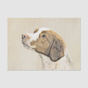 Papel De Seda Pintura Brittany - Arte Cachorra Original
