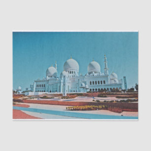 Papel De Seda Pintura da mesquita Abu Dhabi