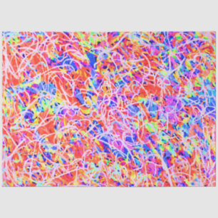 Papel De Seda Pintura de abstrato colorida