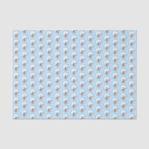 Papel De Seda Pintura de Bichon Frise - Arte de Cachorro Origina