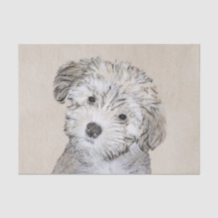 Papel De Seda Pintura De Cachorro Havanês - Arte Cachorra Origin