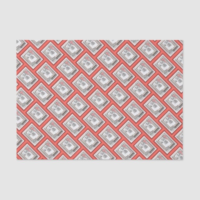 Papel De Seda Pintura de Cachorro na Janela de Inverno de Kehond (Frente )