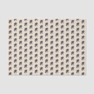 Papel De Seda Pintura De Cão Da Montanha Bernese - Arte Origina