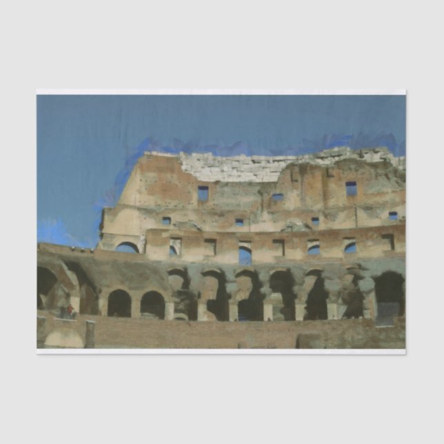 Papel De Seda Pintura de Colosseum, Roma (Frente )