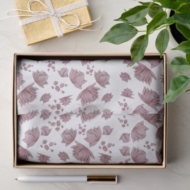 Papel De Seda Pintura de Flores (Presente)