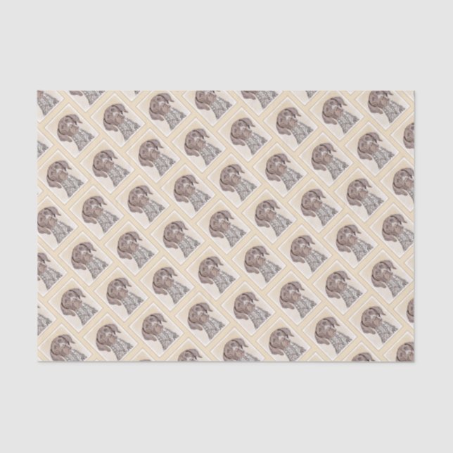 Papel De Seda Pintura de ponteiro em branco alemão - Arte origin (Frente )