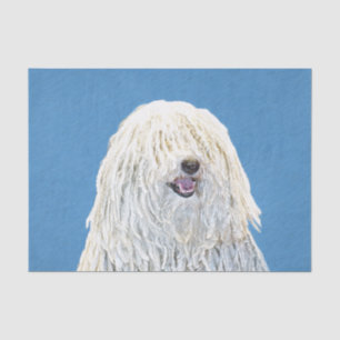 Papel De Seda Pintura de Puli - Arte de Cão Original Bonita