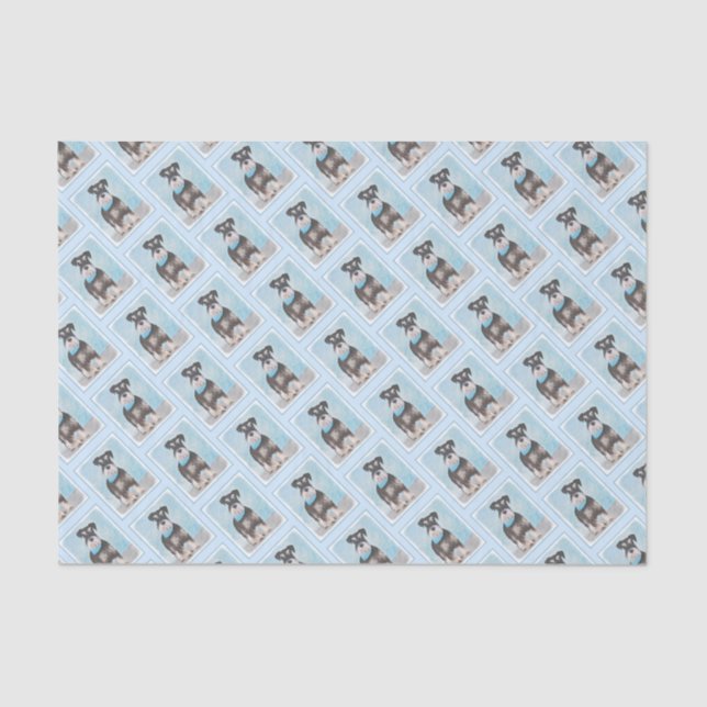 Papel De Seda Pintura de Schnauzer (Miniatura) - Cachorro Origin (Frente )