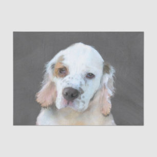 Papel De Seda Pintura do Spaniel de Clumber - arte original