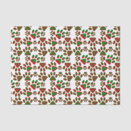 Papel De Seda Pintura em branco imprime verde vermelho padrão