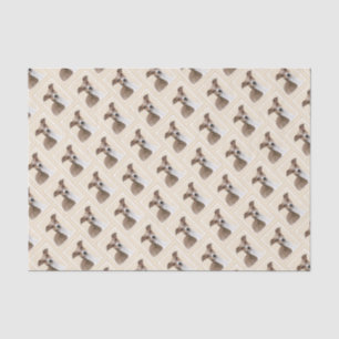 Papel De Seda Pintura em Greyhound Italiano - Arte de Cachorro O