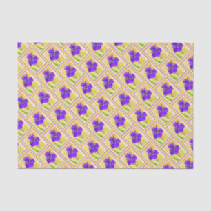 Papel De Seda Pintura em Íris com pérola - Cão original branc