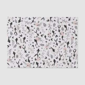 Papel De Seda Pintura em japonês em Fishes e Ramais