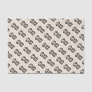 Papel De Seda Pintura Espanhola de Cão-de-Água - Arte Cão Ori