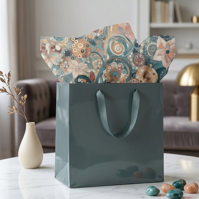 Papel De Seda Pintura Floral com Estilo de Arte Antiquada (Criador carregado)