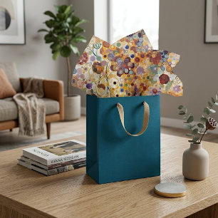 Papel De Seda Pintura Floral de Arte Fina no Estilo Art Nouveau 