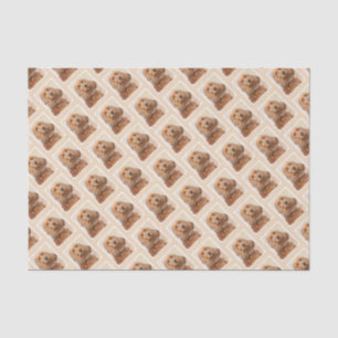 Papel De Seda Pintura Inglesa em Cocker Spaniel - Arte Original