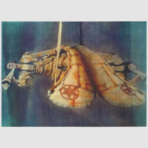 Papel De Seda Pintura ocidental de N C Wyeth “O Chamado do Alce”