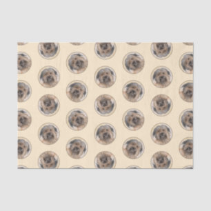 Papel De Seda Pintura Pirenéus De Cão De Cabra Longa