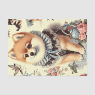 Papel De Seda Pintura Pomeraniana Cuja