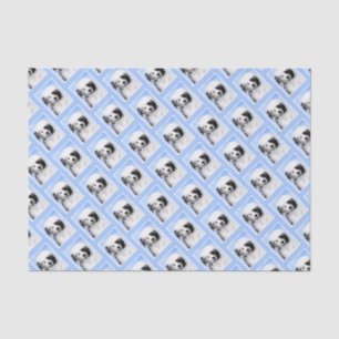 Papel De Seda Pintura portuguesa do cão de água - arte origina