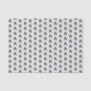 Papel De Seda Pintura Preta Padrão - Arte Canina