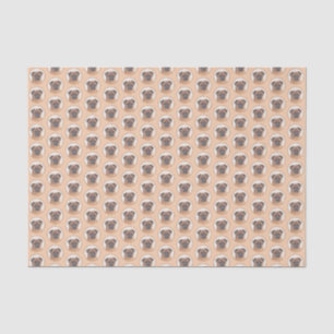 Papel De Seda Pintura Suave em Bruxelas Griffon Pintura Original