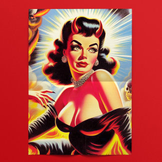 Papel De Seda Pinup Endiabrado Vintage