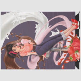 Papel De Seda Pinup Rockabilly Retro Milkshake Segunda-feira Dec