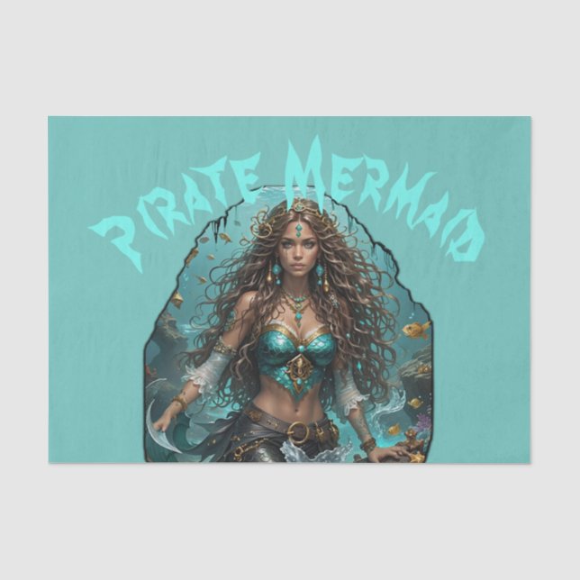 Papel De Seda Pirata - Sereia Lady Thunder_Cove (Frente )
