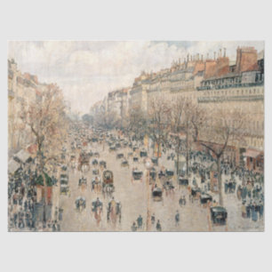 Papel De Seda Pissarro - Boulevard Montmartre, Sol da Tarde