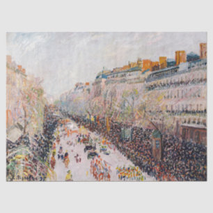 Papel De Seda Pissarro - Montmartre, Mardi Gras no Boulevard