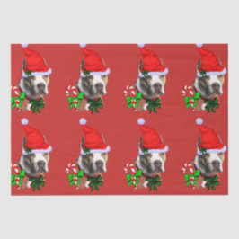 Papel De Seda Pit Bull Terrier Natal Americano