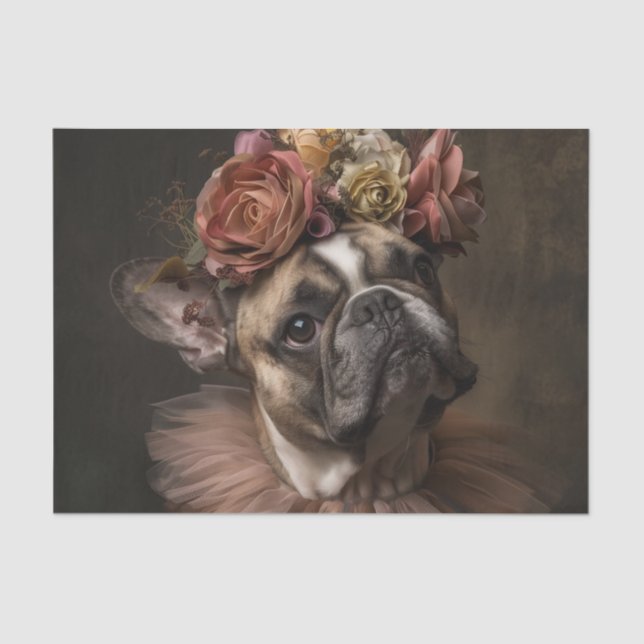 Papel De Seda Pitbull como Princesa Royalty (Frente )