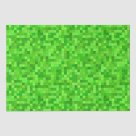 Papel De Seda Pixels de Jogador Verde | FESTA DE ANIVERSÁRIO