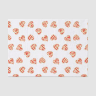 Papel De Seda Pizza de Pepperoni Coração