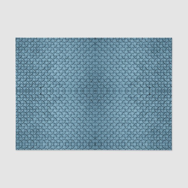 Papel De Seda Placa de Diamante Azul (Frente )